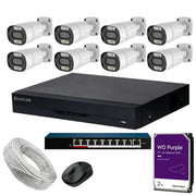 4 MP COLORVU WITH AUDIO IP CAMERA SET WITH 8 CHN NVR CP PLUS
